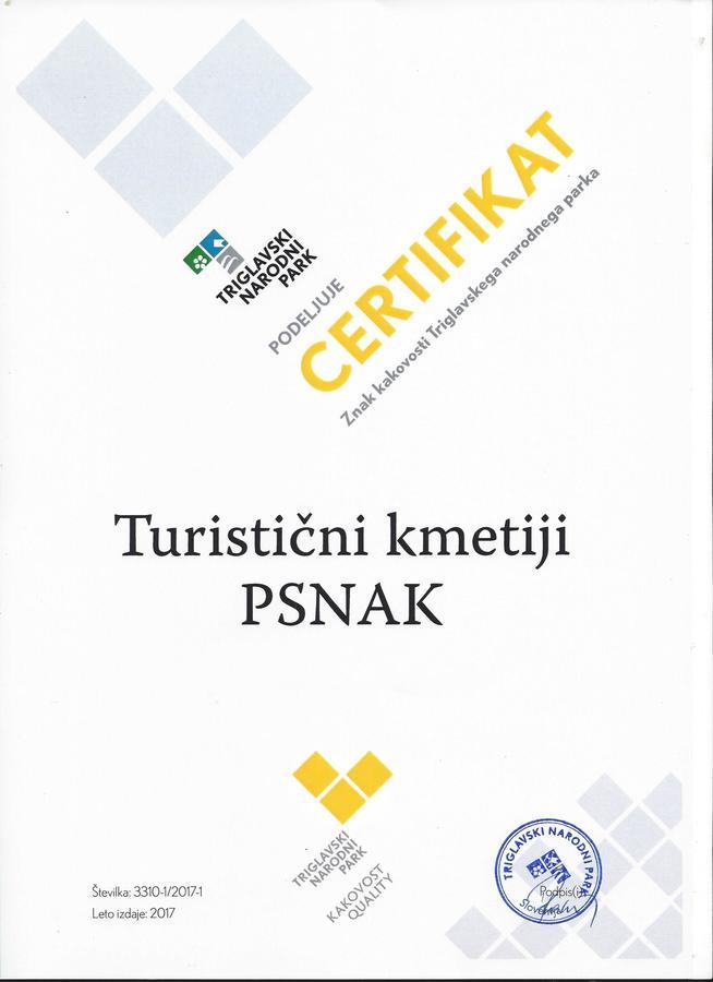 Turisticna Kmetija Psnak Apartment Mojstrana Exterior foto
